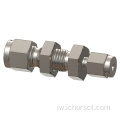 Bulkhead ישר הפחתת התאמת צינורות האיחוד